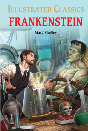 Frankenstein for Kids : illustrated Abridged Children Classics English Novel with Review Questions Hardcover by Mary Shelley