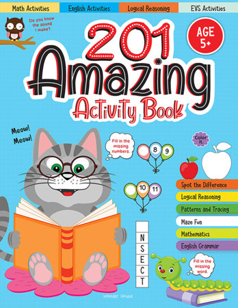201 Amazing Activity Book - Fun Activities and Puzzles For Children: Spot The Difference, Logical Reasoning, Patterns & Tracing Paperback by Wonder House Books