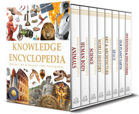 Knowledge Encyclopedia - Boxset of 8 Books for Children Boxed Set by Wonder House Books
