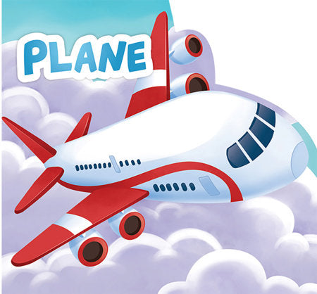 My First Shaped Board Book For Children: Transport - Airplane Board Book by Wonder House Books