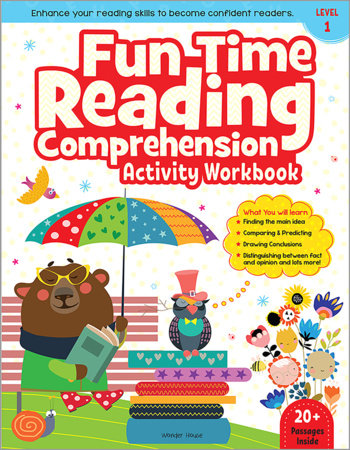 Fun Time Reading Comprehension - Activity Workbook For Children - Level 1 Paperback by Wonder House Books