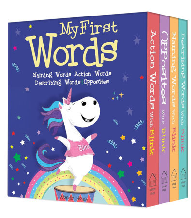 My First Words: Naming words, Action Words, Describing Words, Opposite Words - Box Set of 4 Board Bo Boxed Set by Farzana Sarup