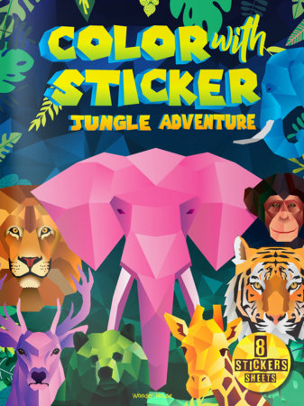 Color with Sticker - Jungle Adventure Paperback by Wonder House Books