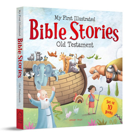 My First Illustrated Bible Stories from Old Testament [Boxed Set of 10] – English / Popular Stories from Bible / Easy to Understand Children Books with Boxed Set by Wonder House Books