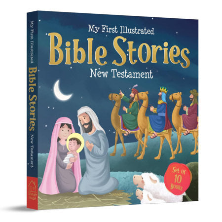 My First Illustrated Bible Stories from New Testament [Boxed Set of 10] - English / Popular Stories from Bible / Easy to Understand Children Books with Boxed Set by Wonder House Books