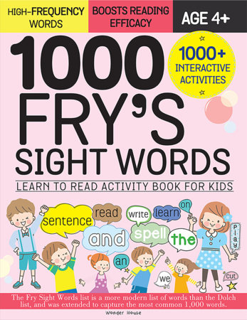 1000 Fry s Sight Words: Learn to Read Activity Book for Kids Paperback by Wonder House Books