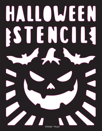 Stencil Book Halloween Merchandise by Wonder House Books