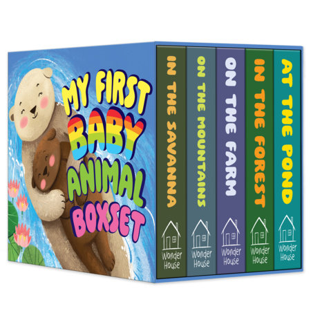 My First Baby Animal Boxed Set - (mini Box set) Board Book by Wonder House Books
