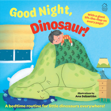 Lift the Flap Sleep Tight Dinosaur Board Book by Wonder House Books, Ana Sebastián