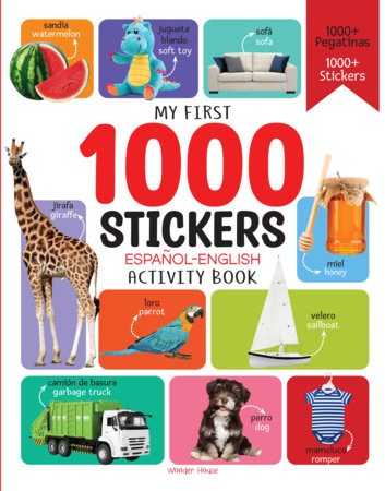 1000 Stickers English-Espanol Activity Book Paperback by Wonder House Books