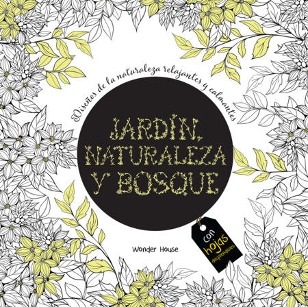 Adult Colouring Books Nature Garden and Forests - Spanish Paperback by Wonder House Books