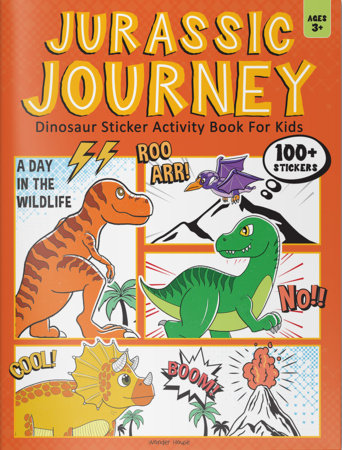 Jurassic Jamboree Dinosaur Sticker Activity Book For Kids Paperback by Wonder House Books