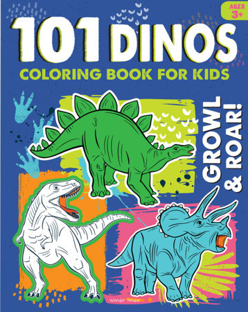 101 DINO Coloring Book For Kids Paperback by Wonder House Books