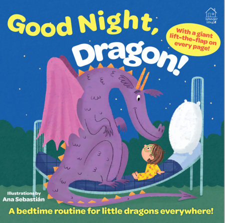 Lift the Flap Sleep Tight Dragon Board Book by Wonder House Books, Ana Sebastián