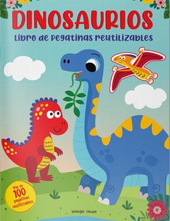 Reusable Sticker Book Dinosaur - Spanish Paperback by Wonder House Books