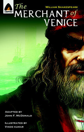 The Merchant of Venice Paperback by William Shakespeare; adapted by John F. McDonald; illustrated by Vinod Kumar