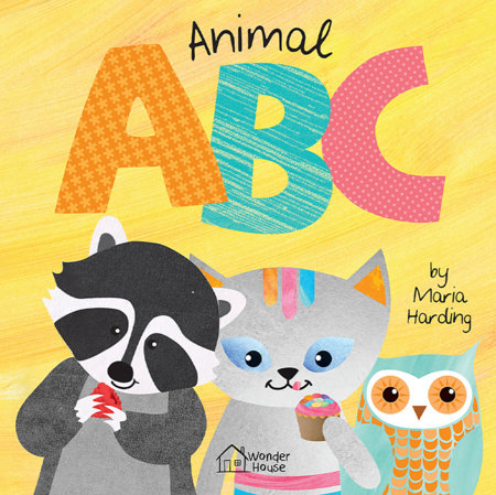 Animal ABC: Playful animals teach A to Z (Padded Board Book) Board Book by Maria Harding