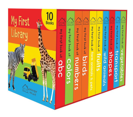 My First Library: Boxset of 10 Board Books for Kids Boxed Set by Wonder House Books