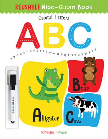 Reusable Wipe And Clean Book - Capital Letters : Write And Practice Capital Letters Paperback by Wonder House Books