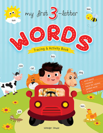 My First 3 Letter Words : Tracing And Activity Book Paperback by Wonder House Books
