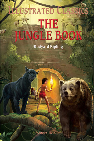 Jungle Book: Illustrated Abridged Children Classics English Novel With Review Questions (Hardback) , The Hardcover by Wonder House Books