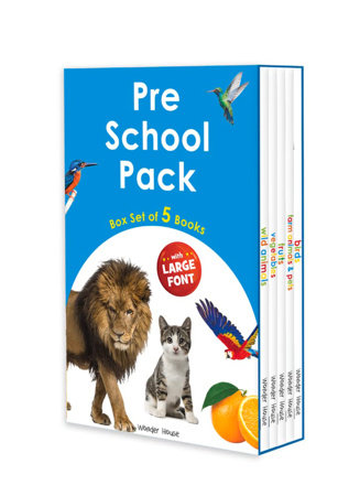 Early Learning Library Pack 2 : Box Set of 5 Books (Big Board Books Series, Large Font) Boxed Set by Wonder House Books