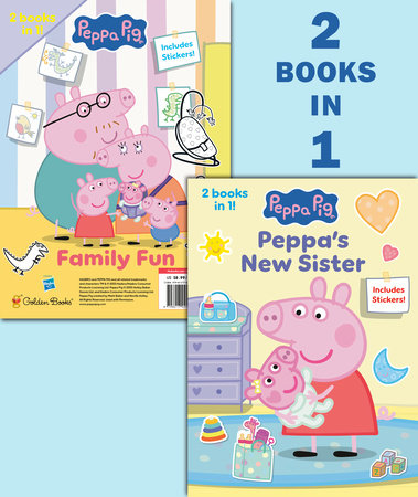 Peppa's New Sister/Family Fun (Peppa Pig) Paperback by Golden Books; illustrated by Golden Books