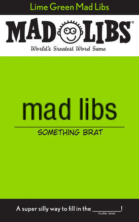 Lime Green Mad Libs Paperback by Jack Monaco
