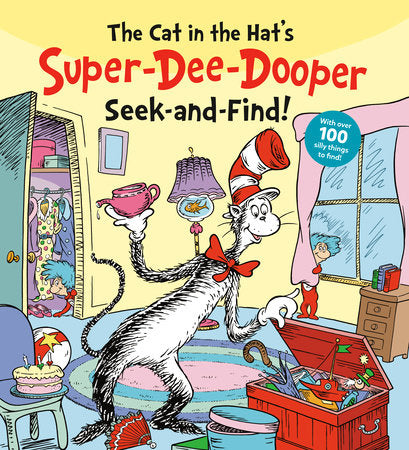 The Cat in the Hat's Super-Dee-Dooper Seek and Find! Board Book by Random House; illustrated by Tom Brannon