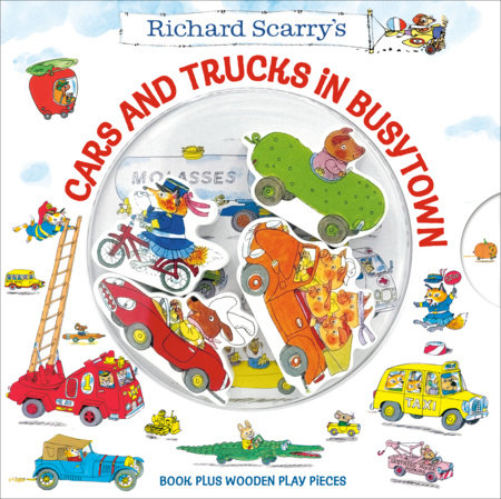 Richard Scarry's Cars and Trucks in Busytown Board Book by Richard Scarry