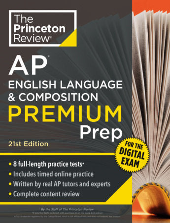 Princeton Review AP English Language & Composition Premium Prep, 21st Edition Paperback by The Princeton Review