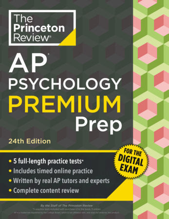 Princeton Review AP Psychology Premium Prep, 24th Edition Paperback by The Princeton Review