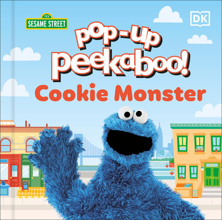 Pop-Up Peekaboo! Sesame Street Cookie Monster Board Book by Tori Kosara