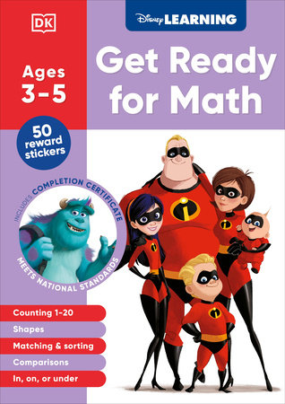 Disney Learning Get Ready for Math (Ages 3-5) Paperback by DK