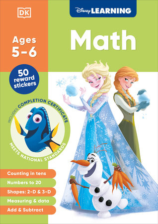 Disney Learning Math (Ages 5-6) Paperback by DK