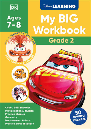 Disney Learning Big Workbook Grade 2 Paperback by DK