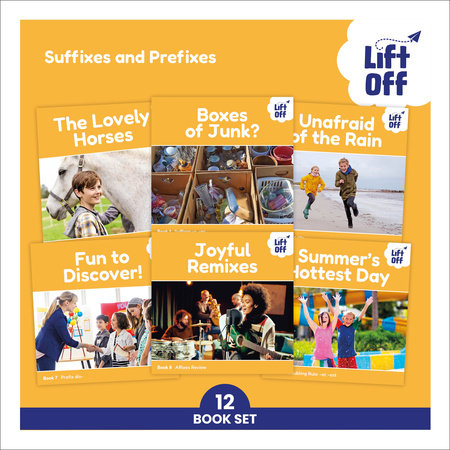Phonic Books Lift Off Readers Suffixes and Prefixes Boxed Set by Phonic Books
