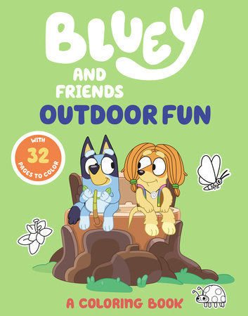 Bluey and Friends: Outdoor Fun: A Coloring Book Paperback by Penguin Young Readers Licenses