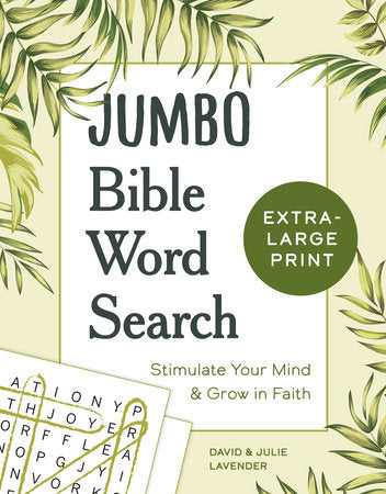 Jumbo Bible Word Search Paperback by David and Julie Lavender