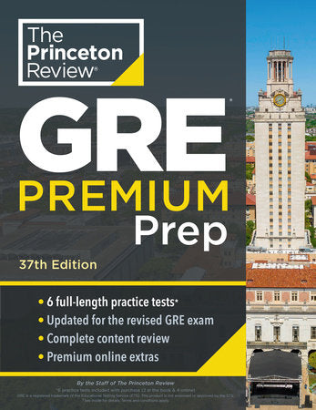 Princeton Review GRE Premium Prep, 37th Edition Paperback by The Princeton Review