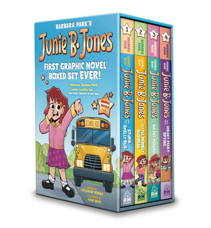 Junie B. Jones First Graphic Novel Boxed Set Ever! (Graphic Novels 1-4) Boxed Set by Barbara Park; illustrated by Honie Beam; adapted by Colleen AF Venable