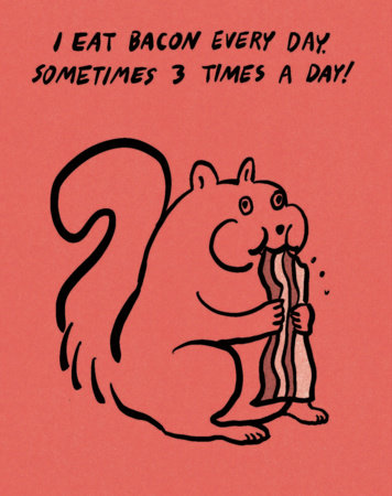 Humor Us Greeting Cards: Just for Laughs - I Eat Bacon Every Day (Pack of 6) Merchandise by Compendium