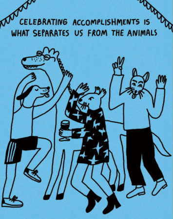 Humor Us Greeting Cards: Congratulations - Celebrating Accomplishments Is What Separates Us (Pack of 6) Merchandise by Compendium