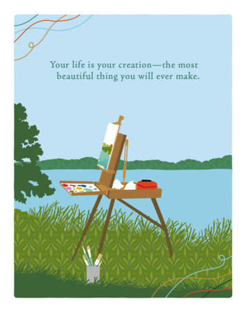 Positively Green Greeting Cards: Birthday - Your Life Is Your Creation (Pack of 6) Merchandise by Compendium