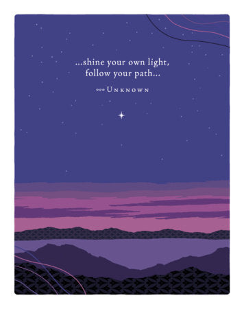 Positively Green Greeting Cards: Encouragement - Shine Your Own Light (Pack of 6) Merchandise by Compendium