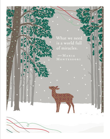 Positively Green Greeting Cards: Holiday - What We Need Is a World Full of Miracles (Pack of 6) Merchandise by Compendium