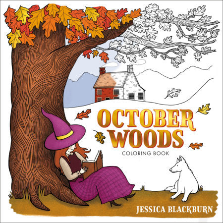 October Woods Coloring Book Paperback by Jessica Blackbum