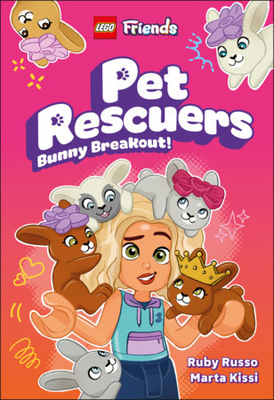 LEGO Friends Pet Rescuers Bunny Breakout! (Library Edition) Hardcover by Ruby Russo