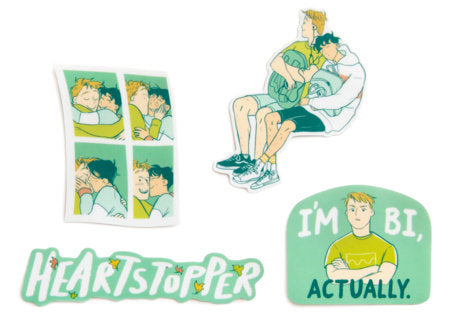 Heartstopper: Boy Meets Boy Stickers - Sticker Set of 4 Paperback by Out of Print