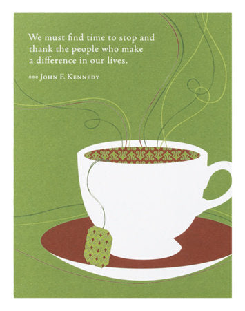 Positively Green Greeting Cards: Thank You - We must find the time to stop (Pack of 6) Merchandise by Compendium